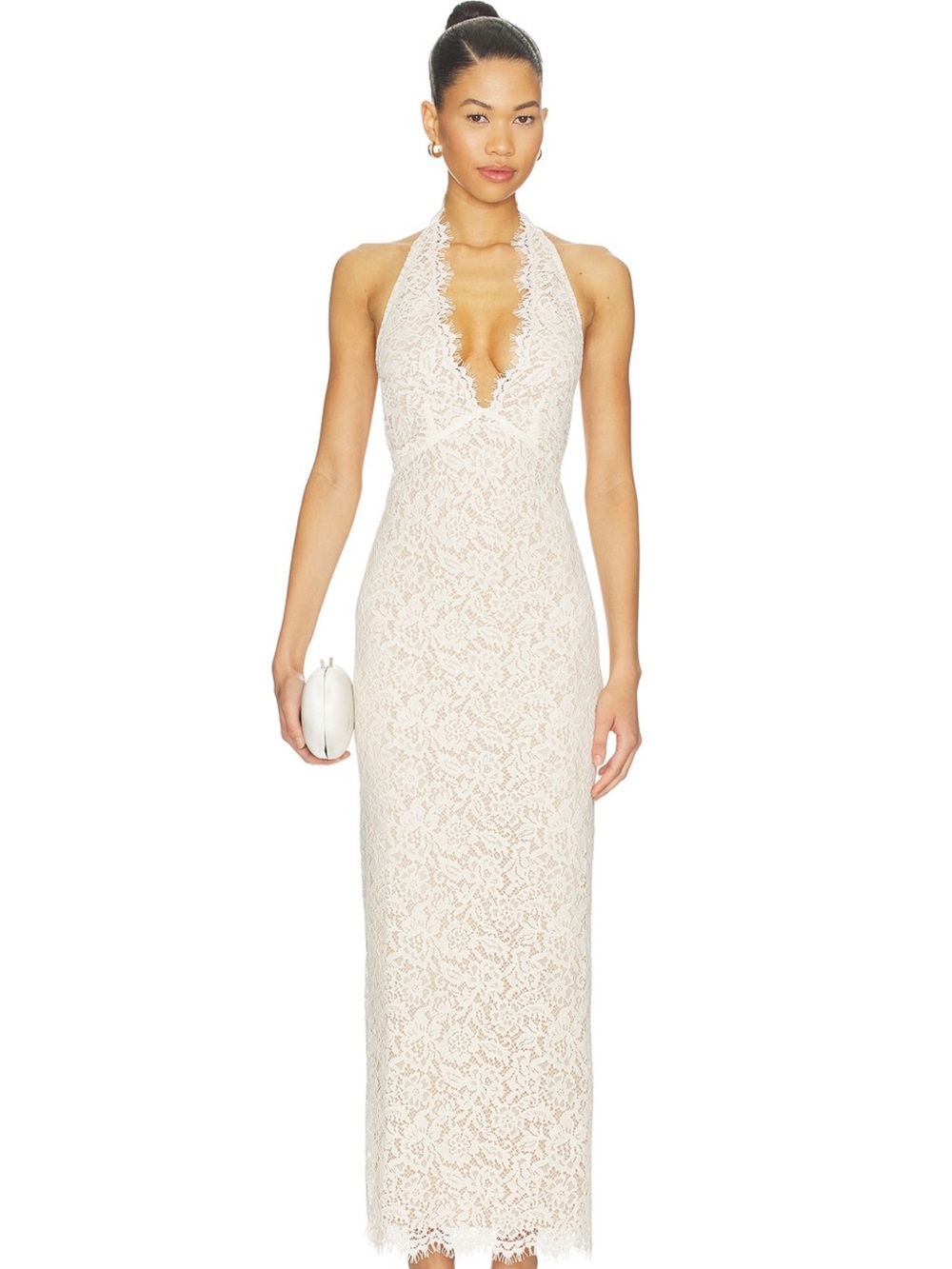 Lovers + Friends Hilly MIDI Dress in Ivory